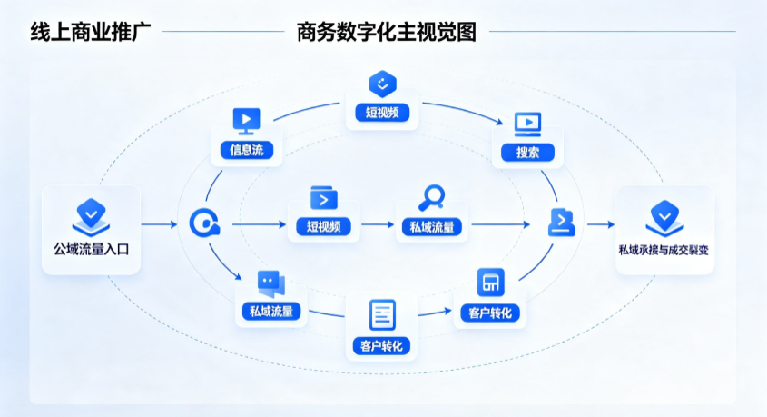 广元线上商业推广怎么做？全域流量闭环搭建与低成本转化实战指南